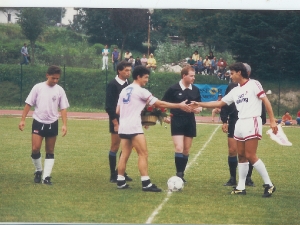 Partita amichevole tra Primiero e Bari a Mezzano estate 1989