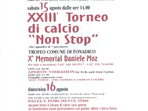 Locandina Torneo Ferragosto