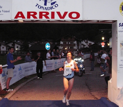 Arrivo di Rungger Renate al Trofeo San Vittore 2007