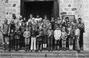Scalet Gian Paolo (primo da sinistra) in una foto degli anni 70.