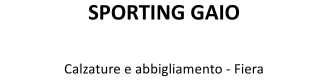 SPORTING GAIO